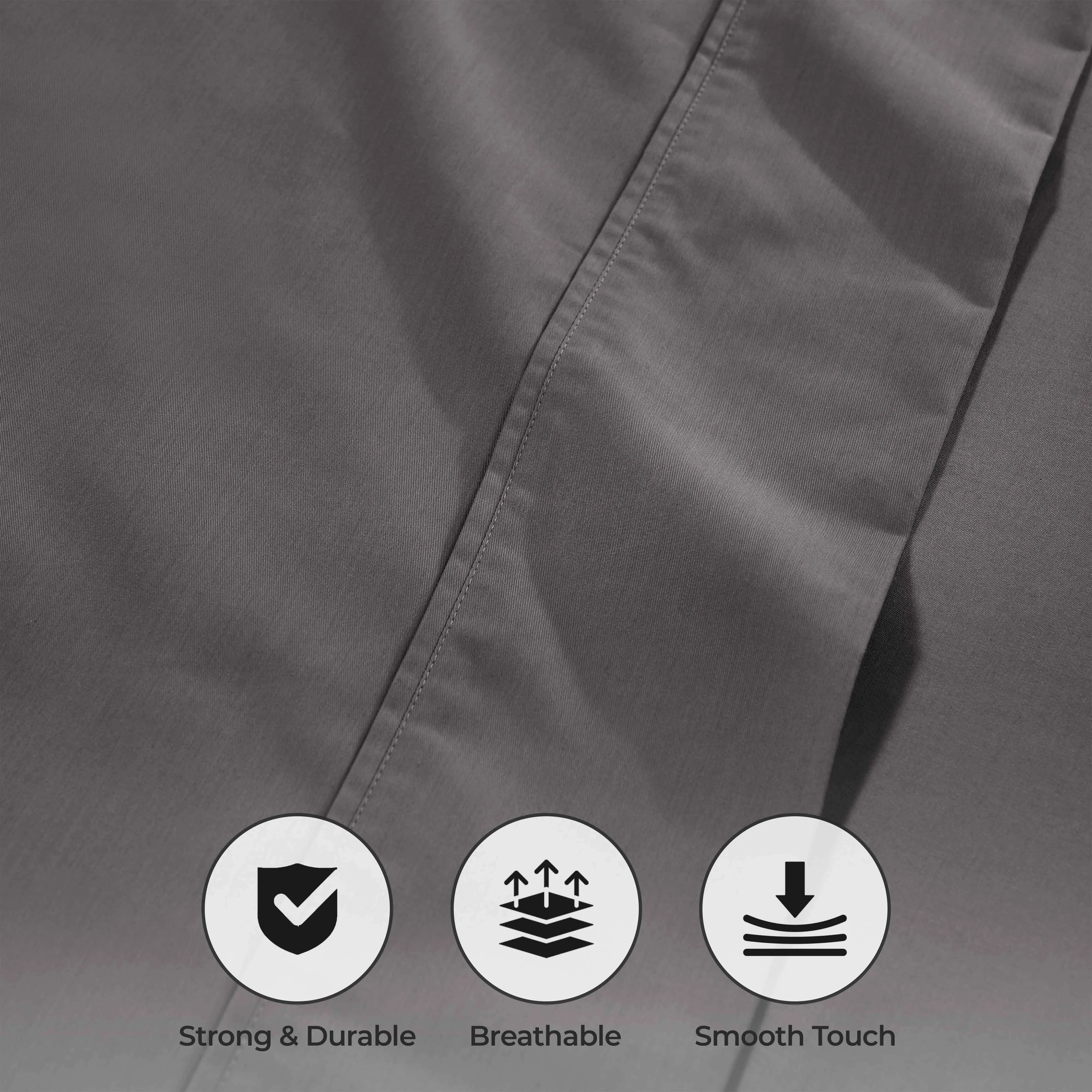 1000 Thread Count Cotton Blend Solid Deep Pocket Bed Sheet Set