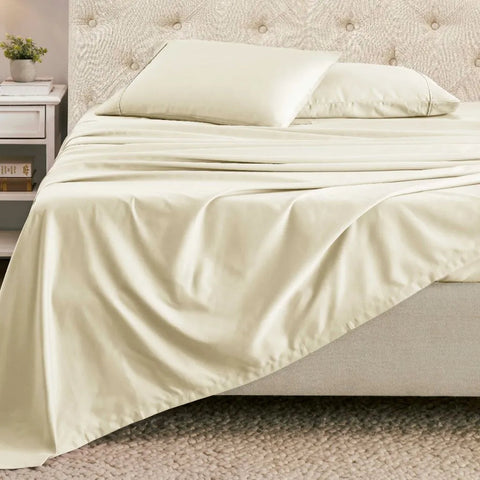 1500 Thread Count Cotton Blend Solid Deep Pocket Sheet
