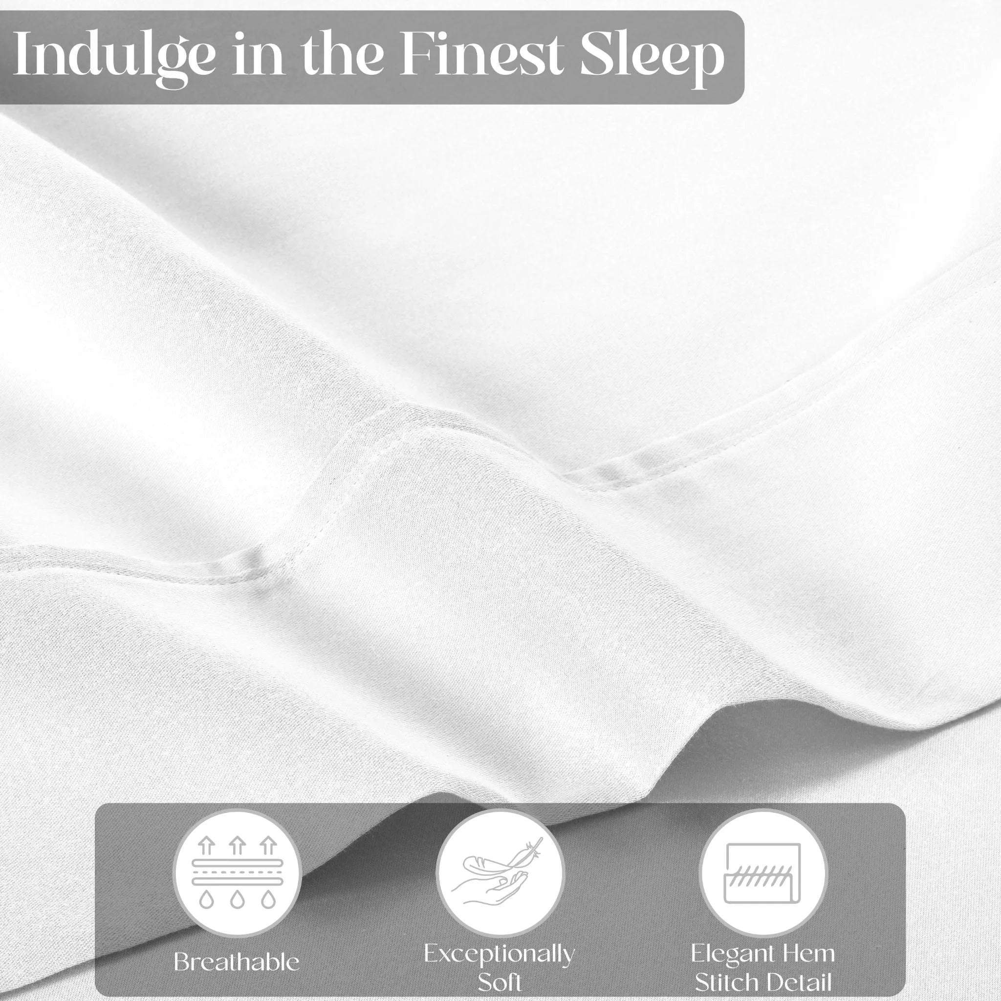 Cotton Blend 1500 Thread Count Solid Deep Pocket Sheet Set
