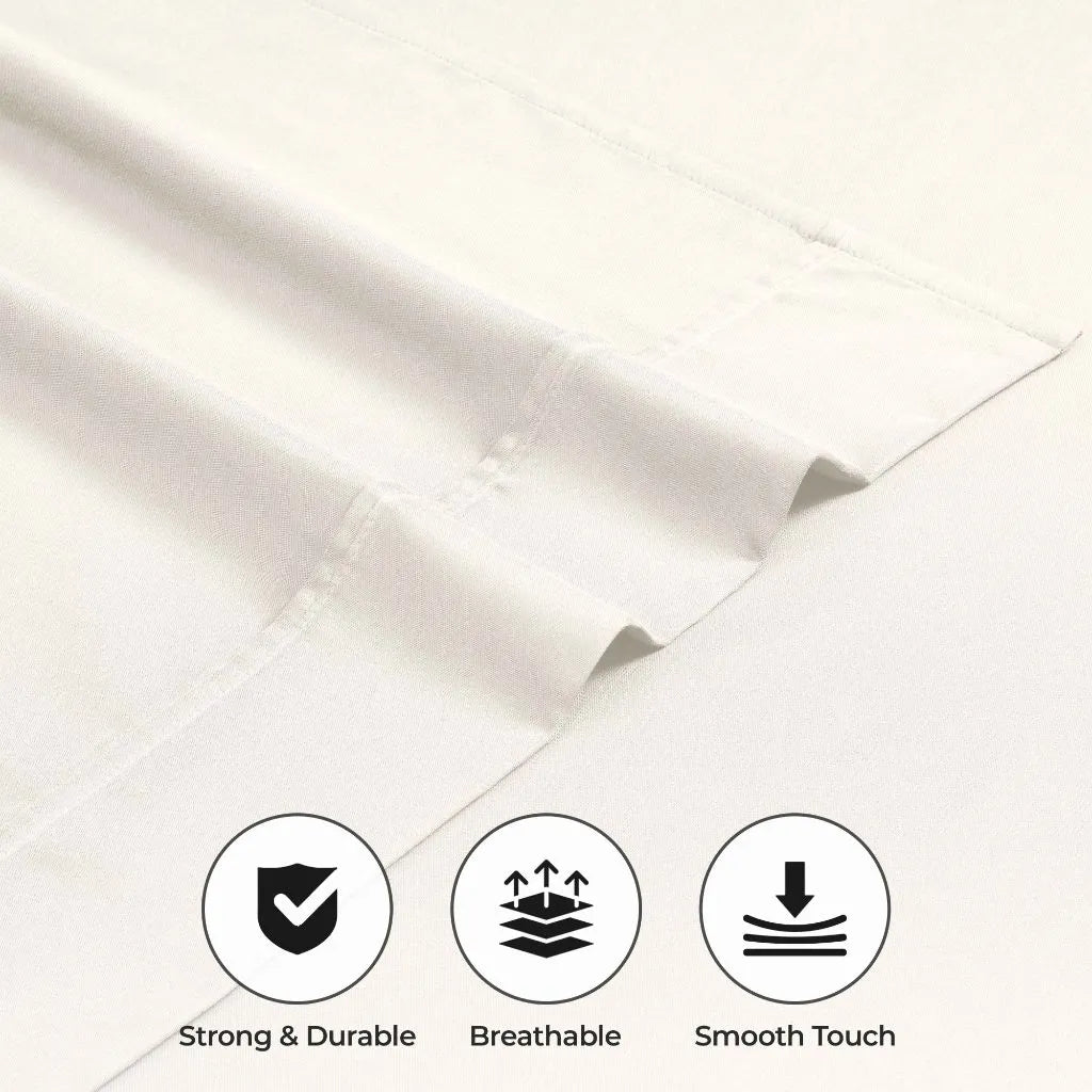 Cotton Blend 600 Thread Count Solid Pillowcase Set of 2