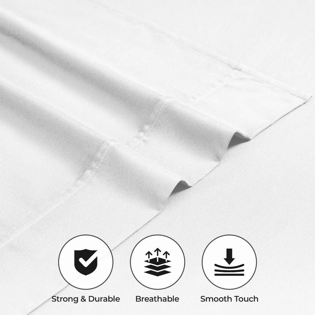 Cotton Blend 600 Thread Count Solid Pillowcase Set of 2