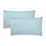 600 Thread Count Cotton Blend Pillowcases, Imperia Embroidered Hem, Set of 2
