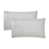 600 Thread Count Cotton Blend Pillowcases, Imperia Embroidered Hem, Set of 2