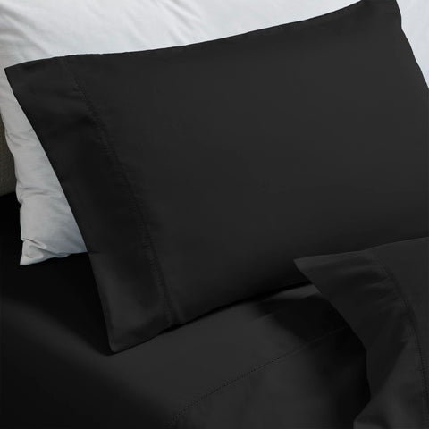 600 Thread Count Cotton Blend Pillowcases, Pandora Embroidered Hem, Set of 2