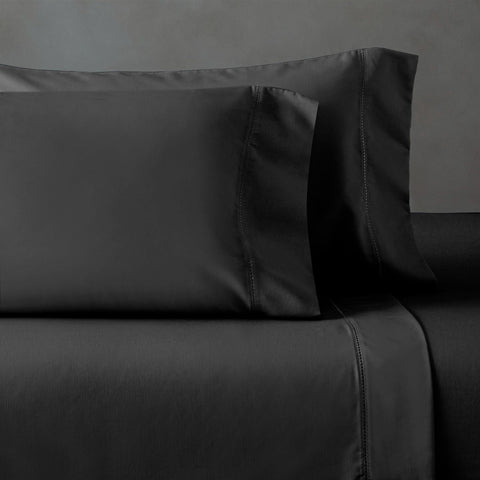 600 Thread Count Cotton Blend Pillowcases, Pandora Embroidered Hem, Set of 2