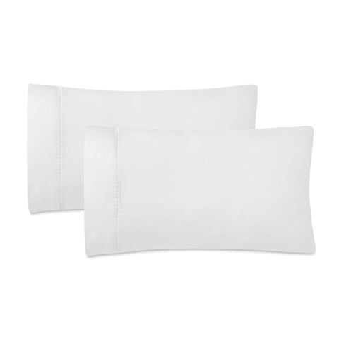 600 Thread Count Cotton Blend Pillowcases, Pandora Embroidered Hem, Set of 2