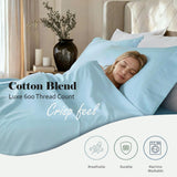 600 Thread Count Cotton Blend Deep Pocket Bed Sheet Set, Pandora Embroidered Hem