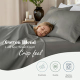 600 Thread Count Cotton Blend Deep Pocket Bed Sheet Set, Pandora Embroidered Hem