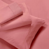 600 Thread Count Cotton Blend Bed Sheet Set Solid Deep Pocket