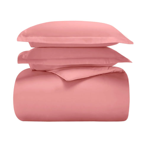 Cotton Blend 600 Thread Count Solid Duvet Cover Set