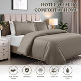 Cotton Blend 600 Thread Count Solid Duvet Cover Set