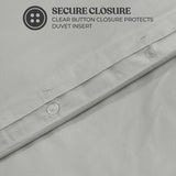 Cotton Blend 600 Thread Count Solid Duvet Cover Set