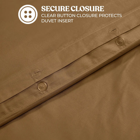 Cotton Blend 600 Thread Count Solid Duvet Cover Set