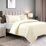 Cotton Blend 600 Thread Count Solid Duvet Cover Set