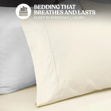 600 Thread Count Cotton Blend Bed Sheet Set Solid Deep Pocket