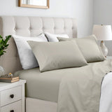 600 Thread Count Cotton Blend Bed Sheet Set Solid Deep Pocket