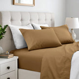 600 Thread Count Cotton Blend Bed Sheet Set Solid Deep Pocket