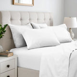 600 Thread Count Cotton Blend Bed Sheet Set Solid Deep Pocket