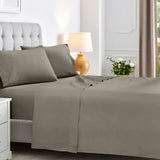600 Thread Count Cotton Blend Bed Sheet Set Solid Deep Pocket