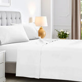 600 Thread Count Cotton Blend Bed Sheet Set Solid Deep Pocket