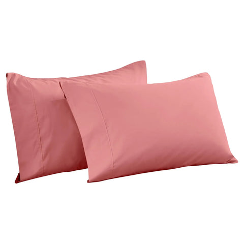 Cotton Blend 600 Thread Count Solid Pillowcase Set of 2