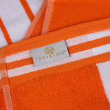 Cabana Stripe Oversized Cotton Beach Towel Set of 2, 4, or 6 Piece