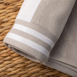 Cabana Stripe Oversized Cotton Beach Towel Sets