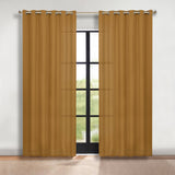 Classic Modern Solid Room Darkening Blackout Curtain Panels, Set of 2
