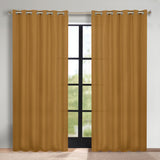 Classic Modern Solid Room Darkening Blackout Curtain Panels, Set of 2