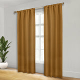 Solid Room Darkening Rod Pocket Blackout Curtain Panels, Set of 2