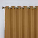 Classic Modern Solid Room Darkening Blackout Curtain Panels, Set of 2