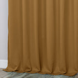 Classic Modern Solid Room Darkening Blackout Curtain Panels, Set of 2