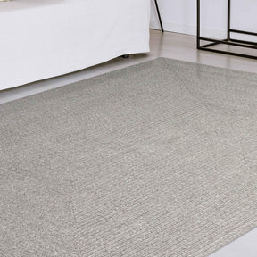 Bohemian Indoor Outdoor Rugs Solid Rectangle Braided Area Rug