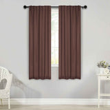 Solid Room Darkening Blackout Curtain Panels, Back Tabs, Set of 2