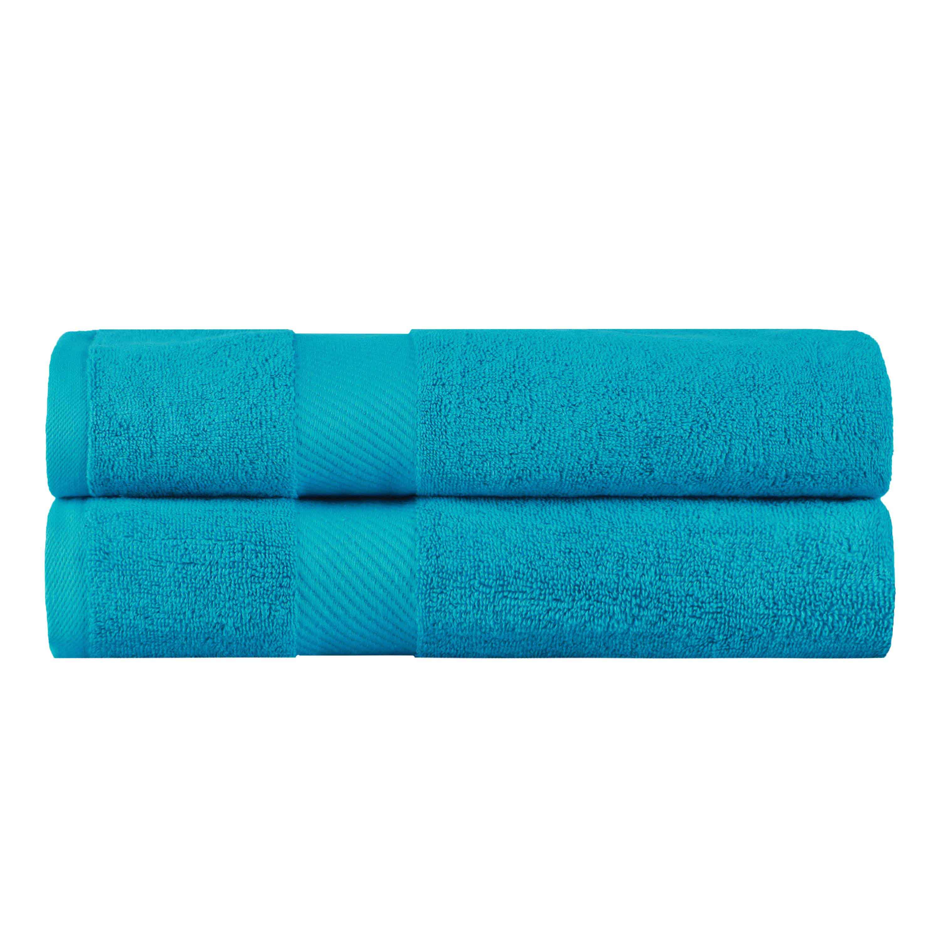 Kendell Egyptian Cotton Medium Weight Plush Bath Towel Set of 2