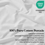 Carmen 100% Cotton Relaxed Wash Deep Pocket Bed Sheet Set