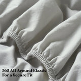 Carmen 100% Cotton Relaxed Wash Deep Pocket Bed Sheet Set