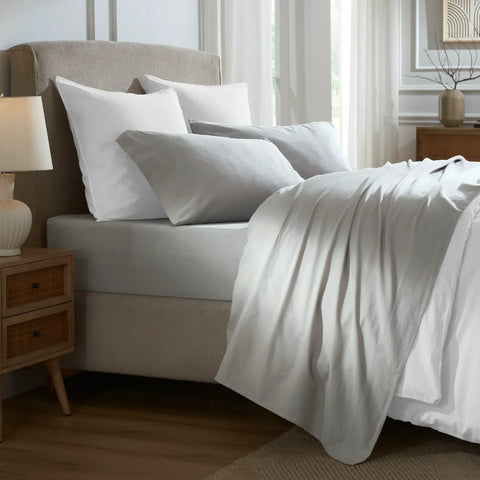Carmen 100% Cotton Relaxed Wash Deep Pocket Bed Sheet Set