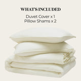 Carmen 100% Cotton Relaxed Wash Duvet Cover Set