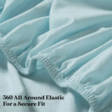 Carmen 100% Cotton Relaxed Wash Deep Pocket Bed Sheet Set