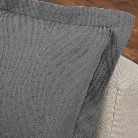 Lightweight Cotton Bedspread Sets 3-Piece Cascade Jacquard Matelassé