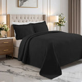 Lightweight Cotton Bedspread Sets 3-Piece Cascade Jacquard Matelassé