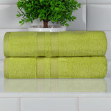 Ultra-Soft Cotton Solid Medium Weight Absorbent Bath Towel Set of 2