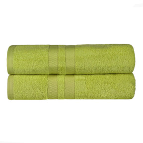 Ultra-Soft Cotton Solid Medium Weight Absorbent Bath Towel Set of 2
