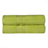 Ultra-Soft Cotton Solid Medium Weight Absorbent Bath Towel Set of 2