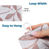 Leaves Room Darkening Washable Blackout Curtain Panels, Set of 2