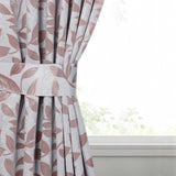 Leaves Room Darkening Washable Blackout Curtain Panels, Set of 2