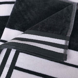 Striped Oversized Cotton Beach Towel Set of 2, 4, or 6 Piece