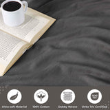 Milan Cotton Textured Jacquard Striped Lightweight Woven Blanket