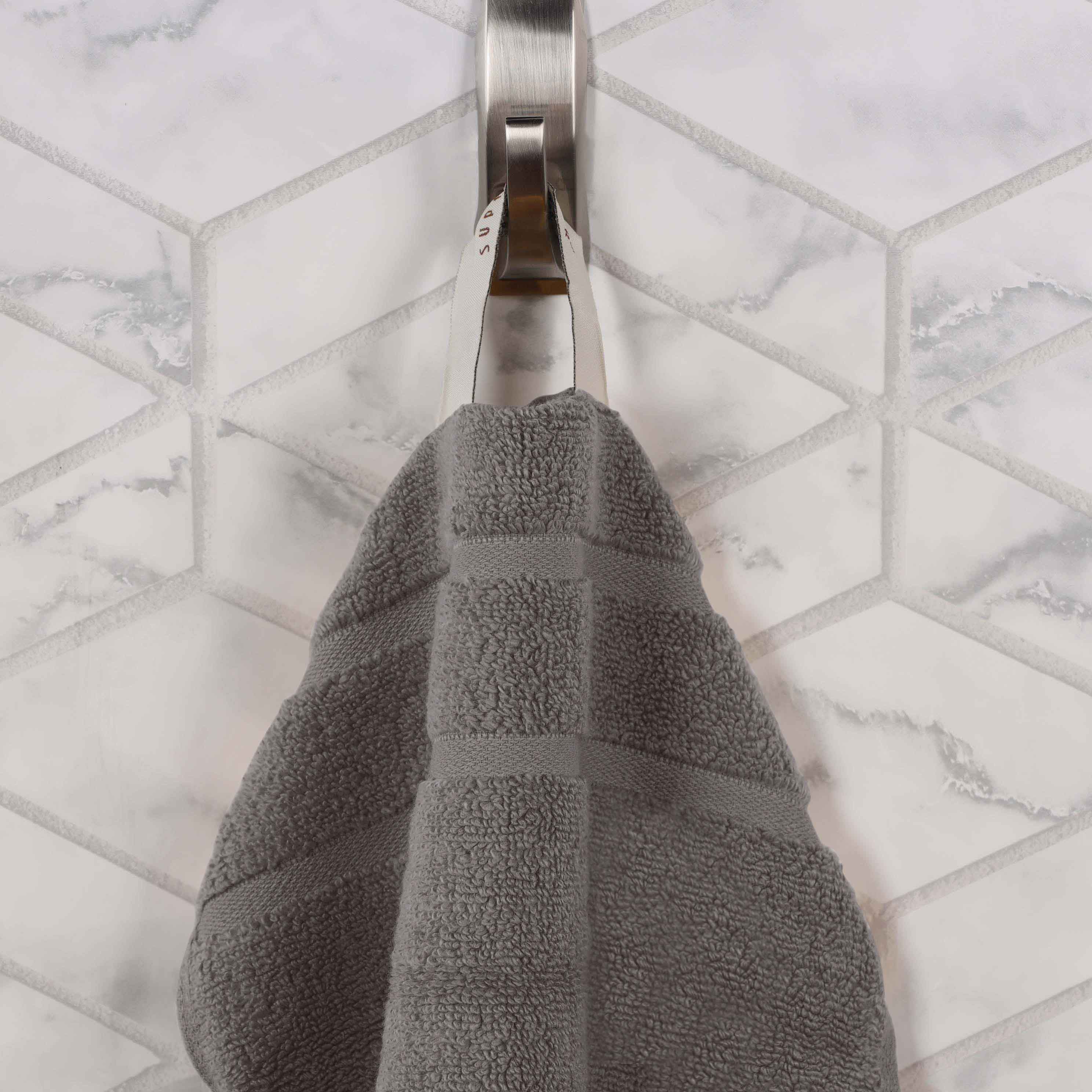 Napa Zero Twist Cotton Solid Waffle Face Towel Washcloth Set of 12